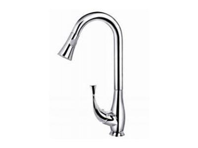 SDC-7309 Brass Single Handle Pull-Down Faucet