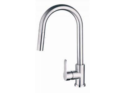 SUS-77333 Stainless Steel Single Handle Pull-Down Faucet