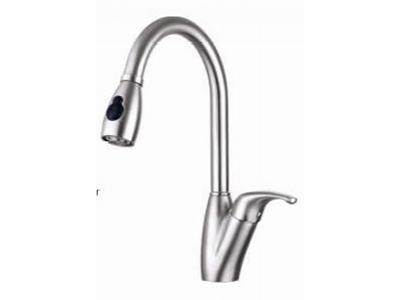 SUS-77332 Stainless Steel Single Handle Pull-Down Faucet